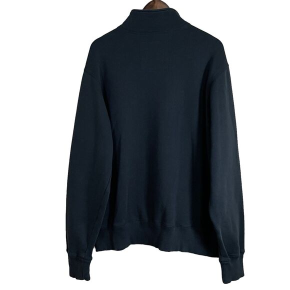 Eddie Bauer Quarter Zip Pullover Sweater Men Size XL Black Long Sleeves Soft - Picture 10 of 11